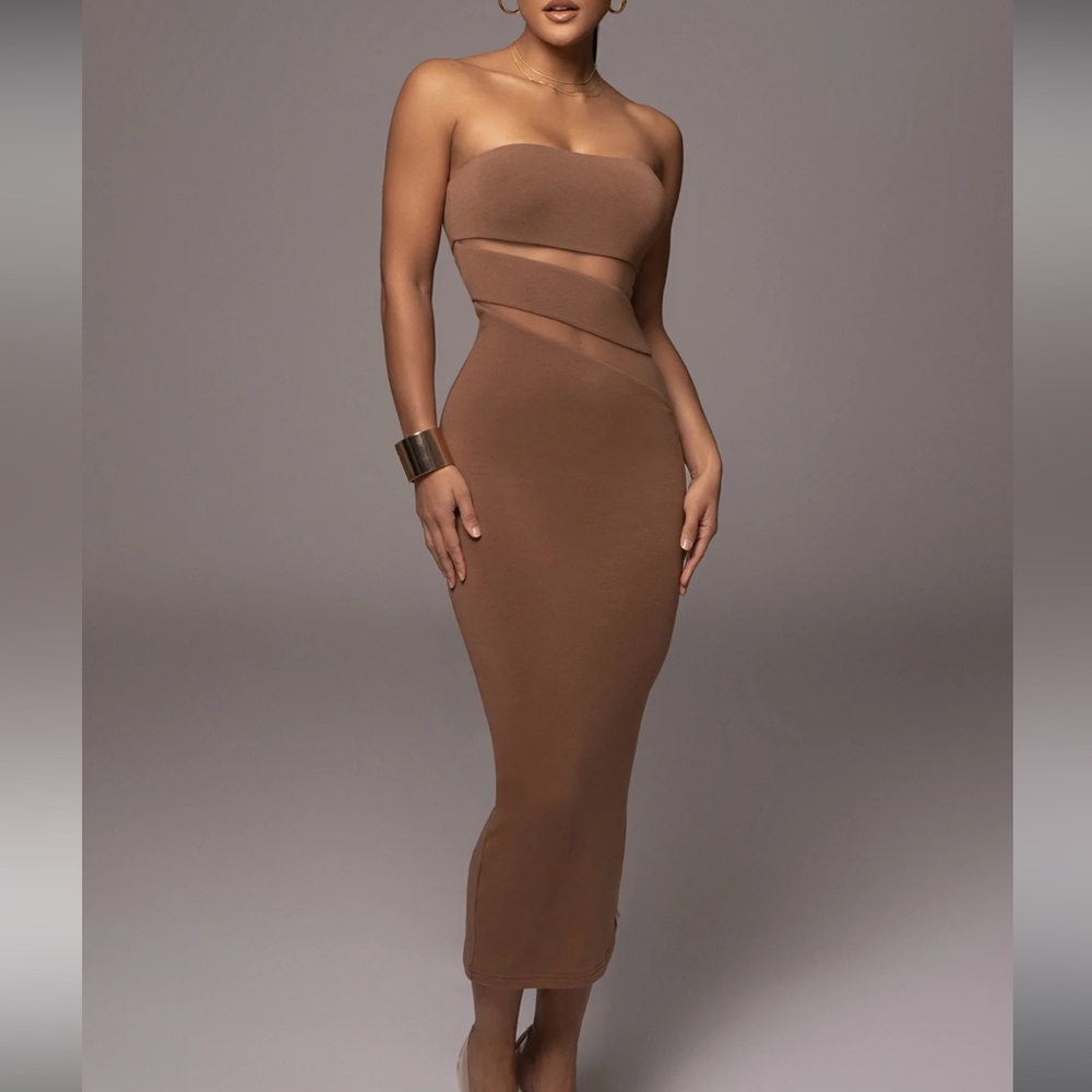 Jlux unpredictable midi dress. IN BLACK. Size m. NWT